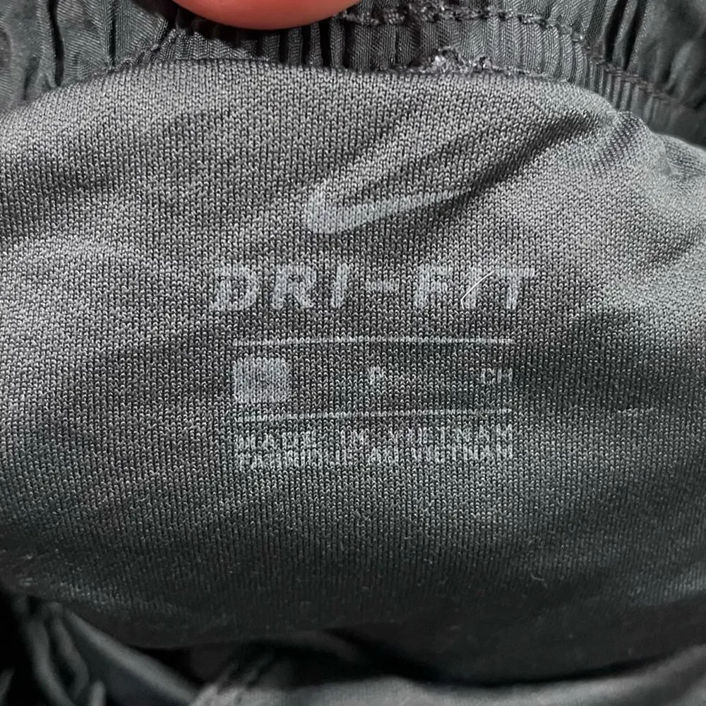 Nike Dri-Fit Running Shorts High-Rise Elastic Waistband Pull-On Black Small